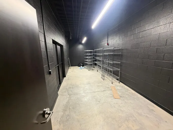 Back-of-house storage corridor